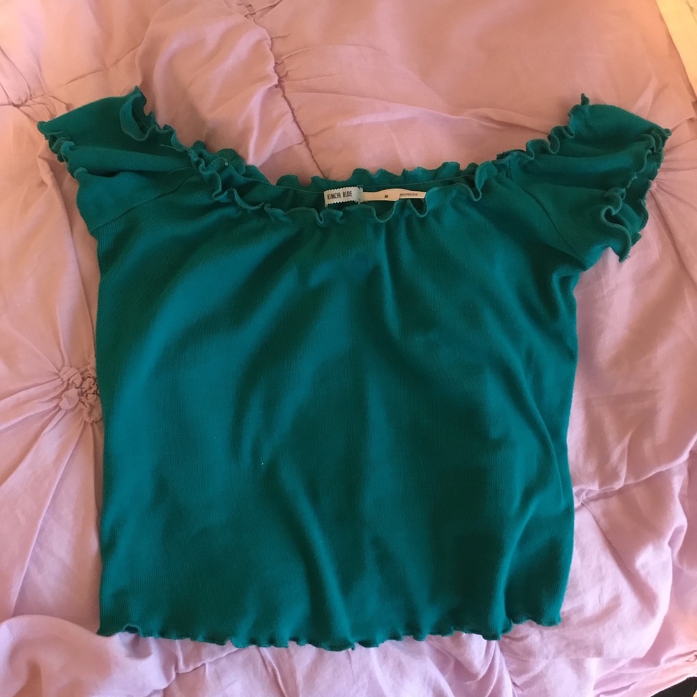 Off the shoulder crop top